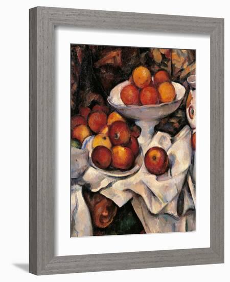 Apples and Oranges-Paul Cézanne-Framed Art Print