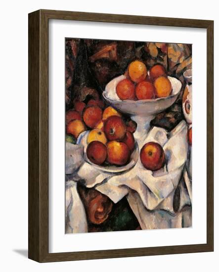 Apples and Oranges-Paul Cézanne-Framed Art Print