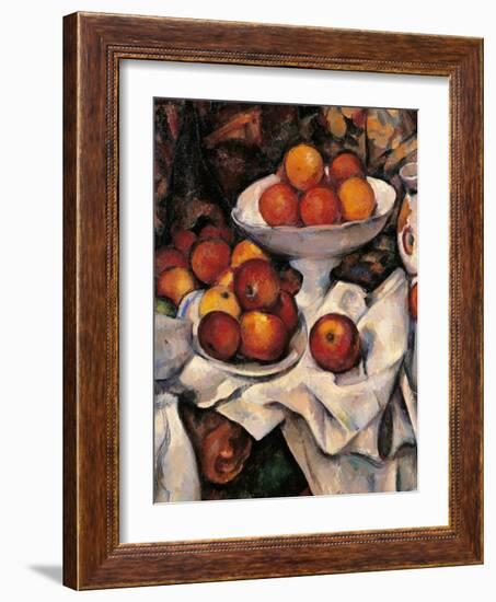 Apples and Oranges-Paul Cézanne-Framed Art Print