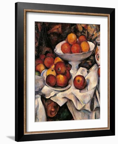 Apples and Oranges-Paul Cézanne-Framed Art Print