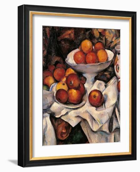 Apples and Oranges-Paul Cézanne-Framed Art Print