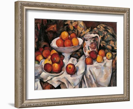 Apples and Oranges-Paul Cézanne-Framed Art Print