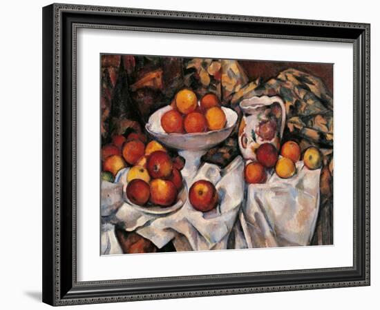 Apples and Oranges-Paul Cézanne-Framed Art Print