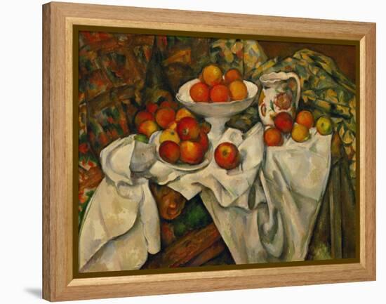 Apples and Oranges-Paul Cézanne-Framed Premier Image Canvas