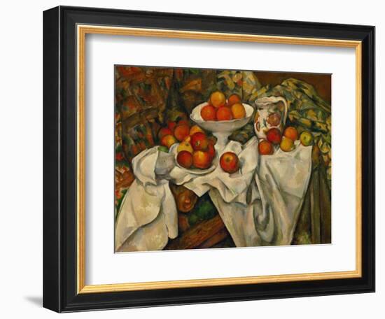 Apples and Oranges-Paul Cézanne-Framed Premium Giclee Print