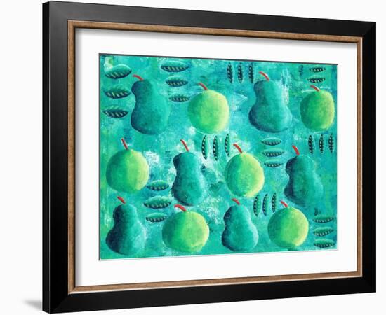 Apples and Pears, 2003-Julie Nicholls-Framed Giclee Print