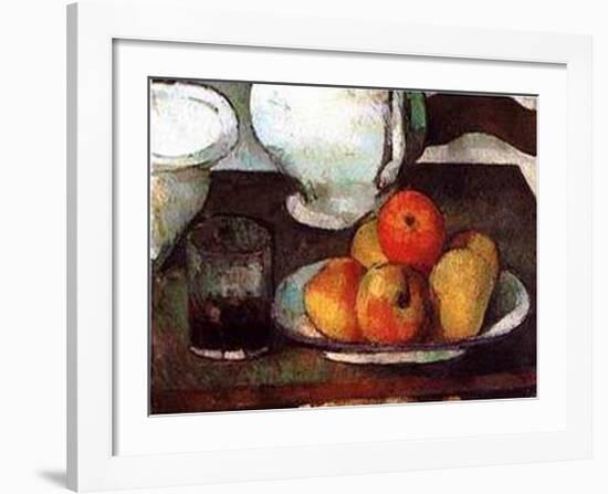 Apples and Pears-Paul Cézanne-Framed Art Print