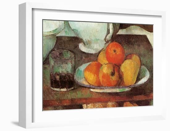 Apples and Pears-Paul Cézanne-Framed Art Print