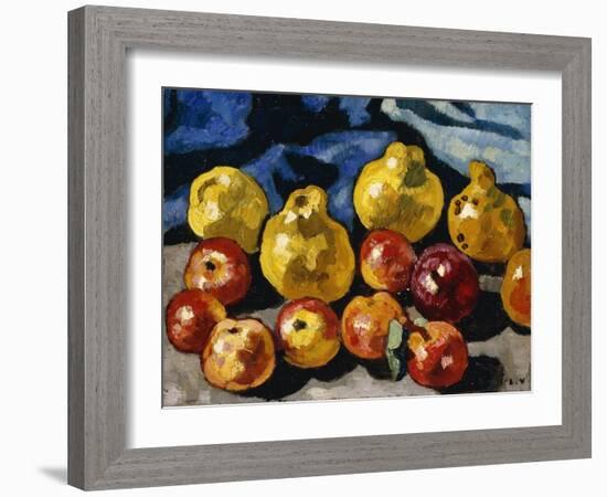 Apples and Quince; Pommes Et Coings, 1940 (Oil on Canvas)-Louis Valtat-Framed Giclee Print