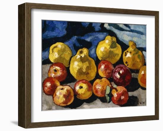 Apples and Quince; Pommes Et Coings, 1940 (Oil on Canvas)-Louis Valtat-Framed Giclee Print