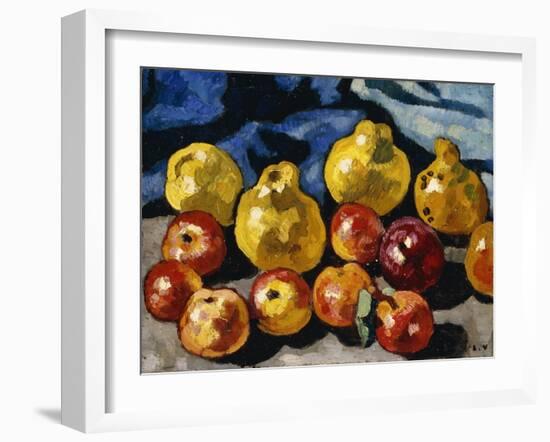 Apples and Quince; Pommes Et Coings, 1940 (Oil on Canvas)-Louis Valtat-Framed Giclee Print