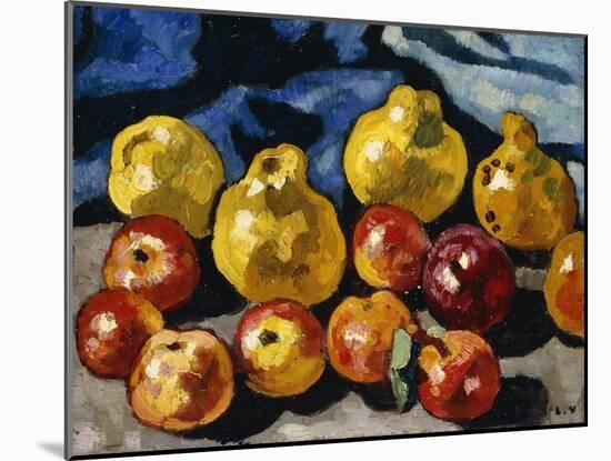 Apples and Quince; Pommes Et Coings, 1940 (Oil on Canvas)-Louis Valtat-Mounted Giclee Print