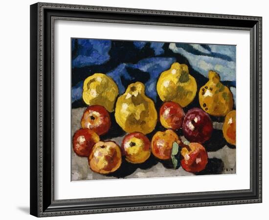 Apples and Quince; Pommes Et Coings, 1940 (Oil on Canvas)-Louis Valtat-Framed Giclee Print