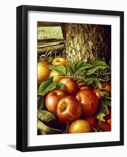 Apples and Tree Trunk, 1891-Levi Wells Prentice-Framed Giclee Print