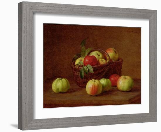 Apples in a Basket and on a Table, 1888-Henri Fantin-Latour-Framed Giclee Print