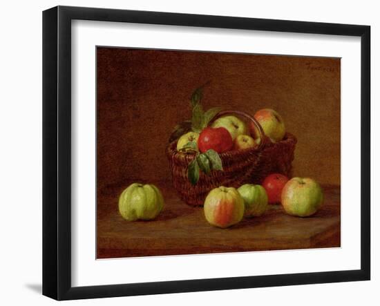 Apples in a Basket and on a Table, 1888-Henri Fantin-Latour-Framed Giclee Print