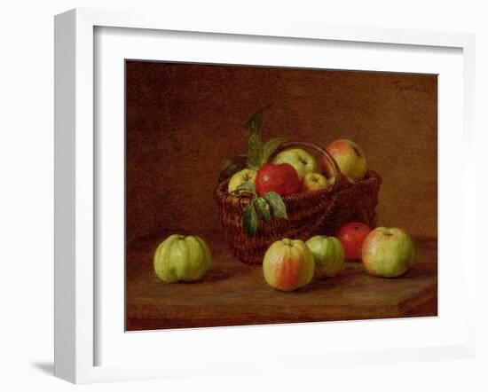 Apples in a Basket and on a Table, 1888-Henri Fantin-Latour-Framed Giclee Print