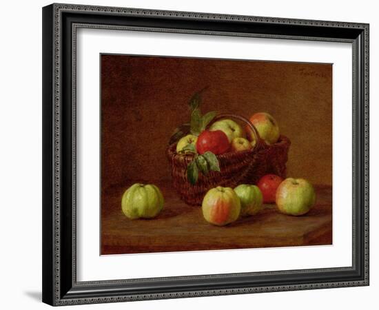 Apples in a Basket and on a Table, 1888-Henri Fantin-Latour-Framed Giclee Print