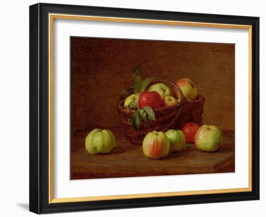 Apples in a Basket and on a Table, 1888-Henri Fantin-Latour-Framed Giclee Print