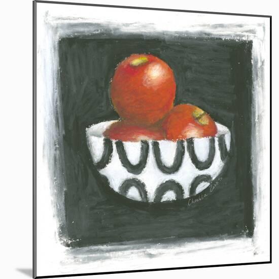 Apples in Bowl-Chariklia Zarris-Mounted Art Print