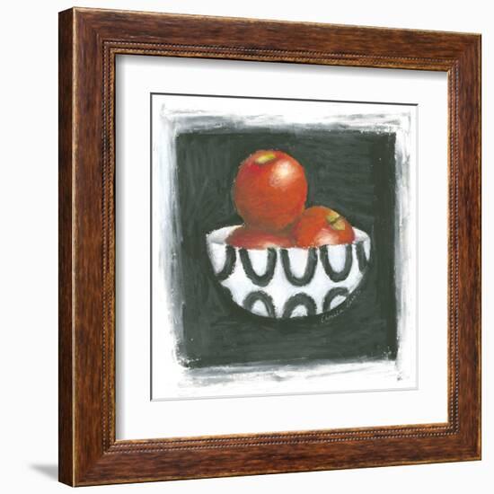 Apples in Bowl-Chariklia Zarris-Framed Art Print