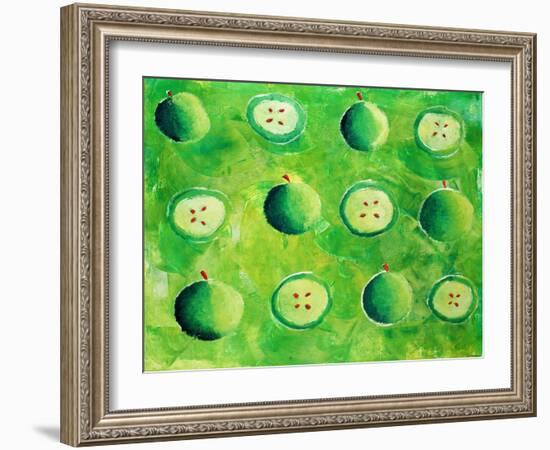 Apples in Halves, 2006-Julie Nicholls-Framed Giclee Print