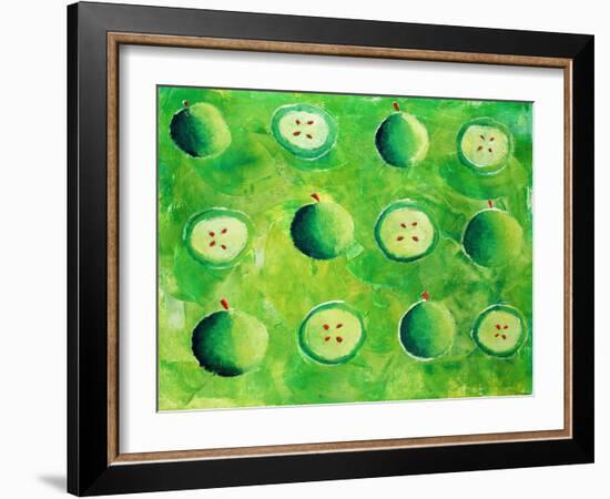 Apples in Halves, 2006-Julie Nicholls-Framed Giclee Print