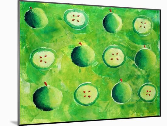 Apples in Halves, 2006-Julie Nicholls-Mounted Giclee Print