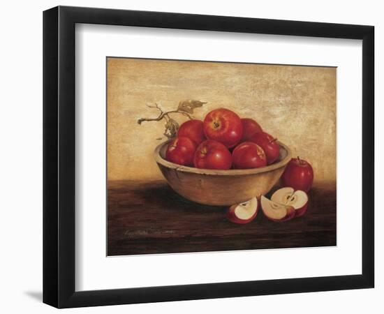 Apples in Wooden Bowl-unknown Sibley-Framed Art Print