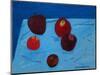 Apples on Blue Paper Bag-Sophie Harding-Mounted Giclee Print