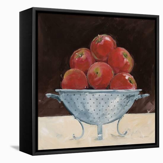 Apples on Brown-Avery Tillmon-Framed Stretched Canvas