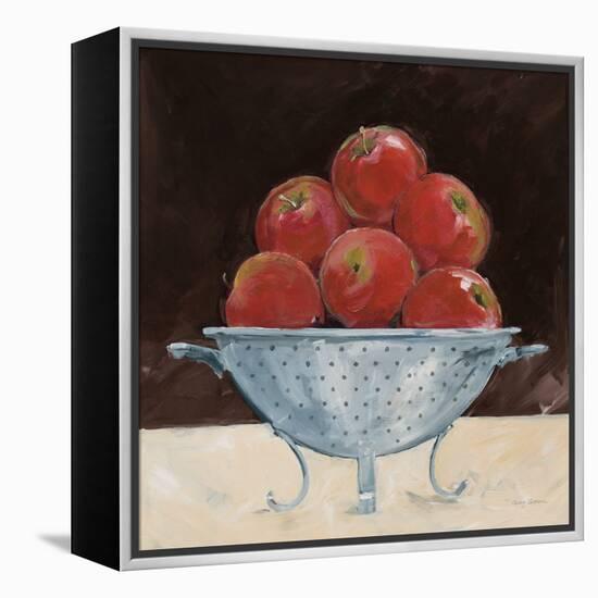 Apples on Brown-Avery Tillmon-Framed Stretched Canvas