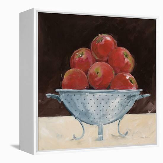 Apples on Brown-Avery Tillmon-Framed Stretched Canvas