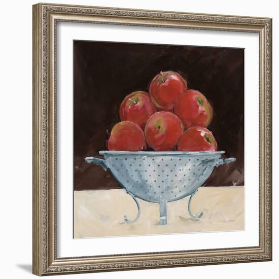 Apples on Brown-Avery Tillmon-Framed Art Print