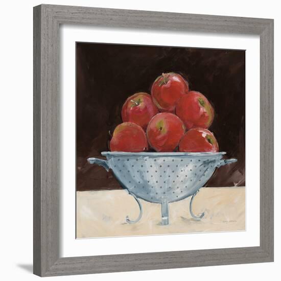 Apples on Brown-Avery Tillmon-Framed Art Print