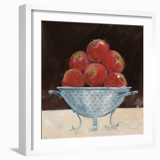 Apples on Brown-Avery Tillmon-Framed Art Print