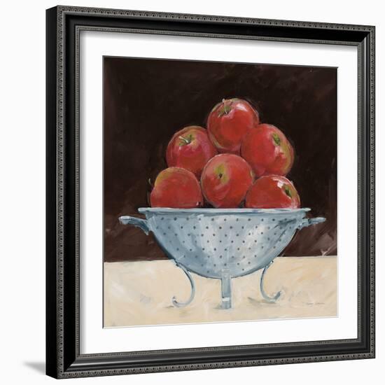 Apples on Brown-Avery Tillmon-Framed Art Print