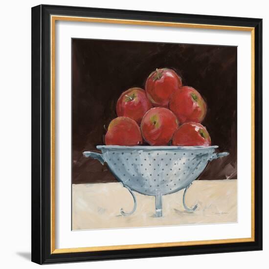 Apples on Brown-Avery Tillmon-Framed Art Print