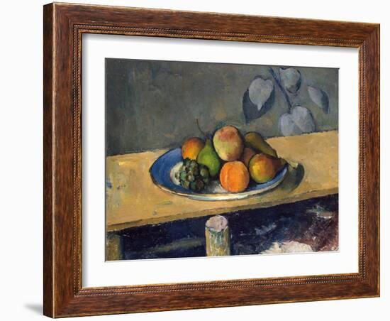 Apples, Pears and Grapes, 1879-1880-Paul Cézanne-Framed Giclee Print