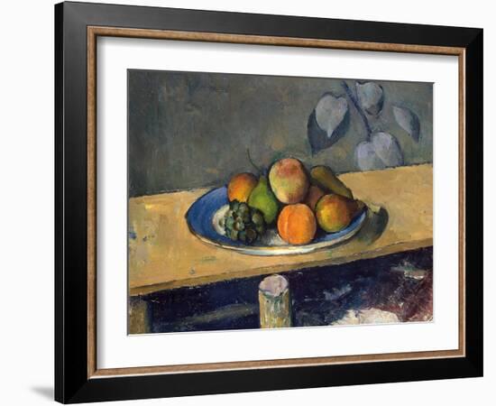 Apples, Pears and Grapes, 1879-1880-Paul Cézanne-Framed Giclee Print