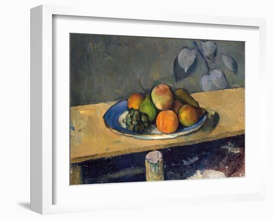 Apples, Pears and Grapes, 1879-1880-Paul Cézanne-Framed Giclee Print