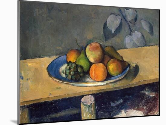 Apples, Pears and Grapes, 1879-1880-Paul Cézanne-Mounted Giclee Print