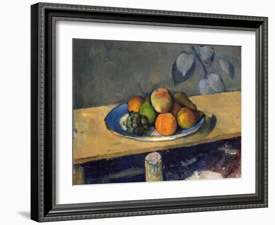 Apples, Pears and Grapes, 1879-1880-Paul Cézanne-Framed Giclee Print