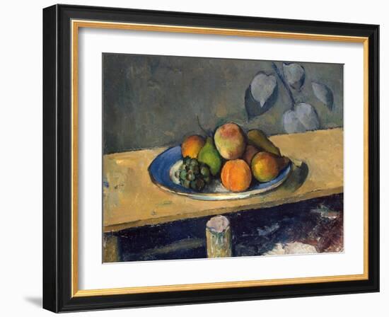 Apples, Pears and Grapes, 1879-1880-Paul Cézanne-Framed Giclee Print