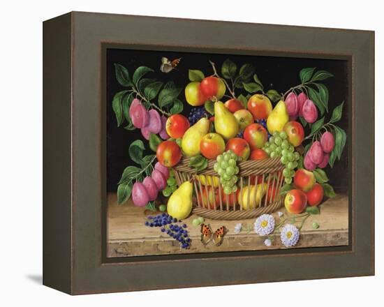 Apples, Pears, Grapes and Plums, 1999-Amelia Kleiser-Framed Premier Image Canvas