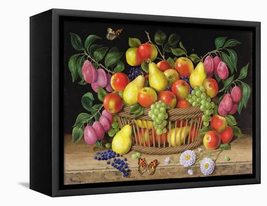 Apples, Pears, Grapes and Plums, 1999-Amelia Kleiser-Framed Premier Image Canvas