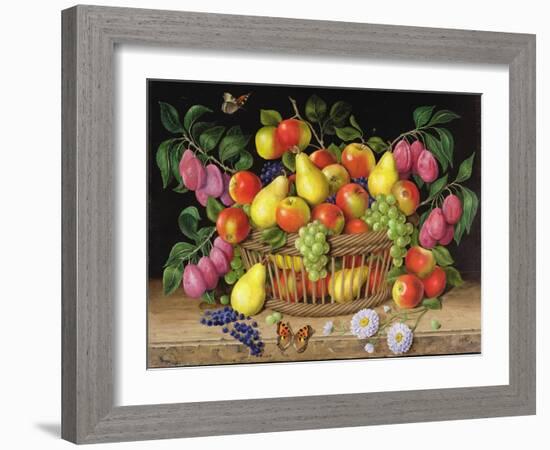 Apples, Pears, Grapes and Plums, 1999-Amelia Kleiser-Framed Giclee Print