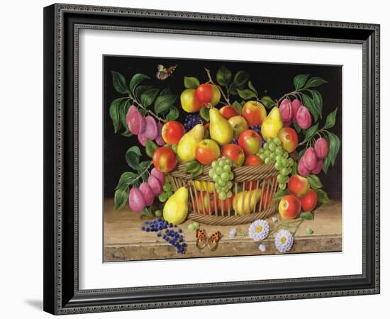 Apples, Pears, Grapes and Plums, 1999-Amelia Kleiser-Framed Giclee Print