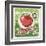 Apples Retro Poster-Lukeruk-Framed Art Print