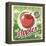 Apples Retro Poster-Lukeruk-Framed Stretched Canvas